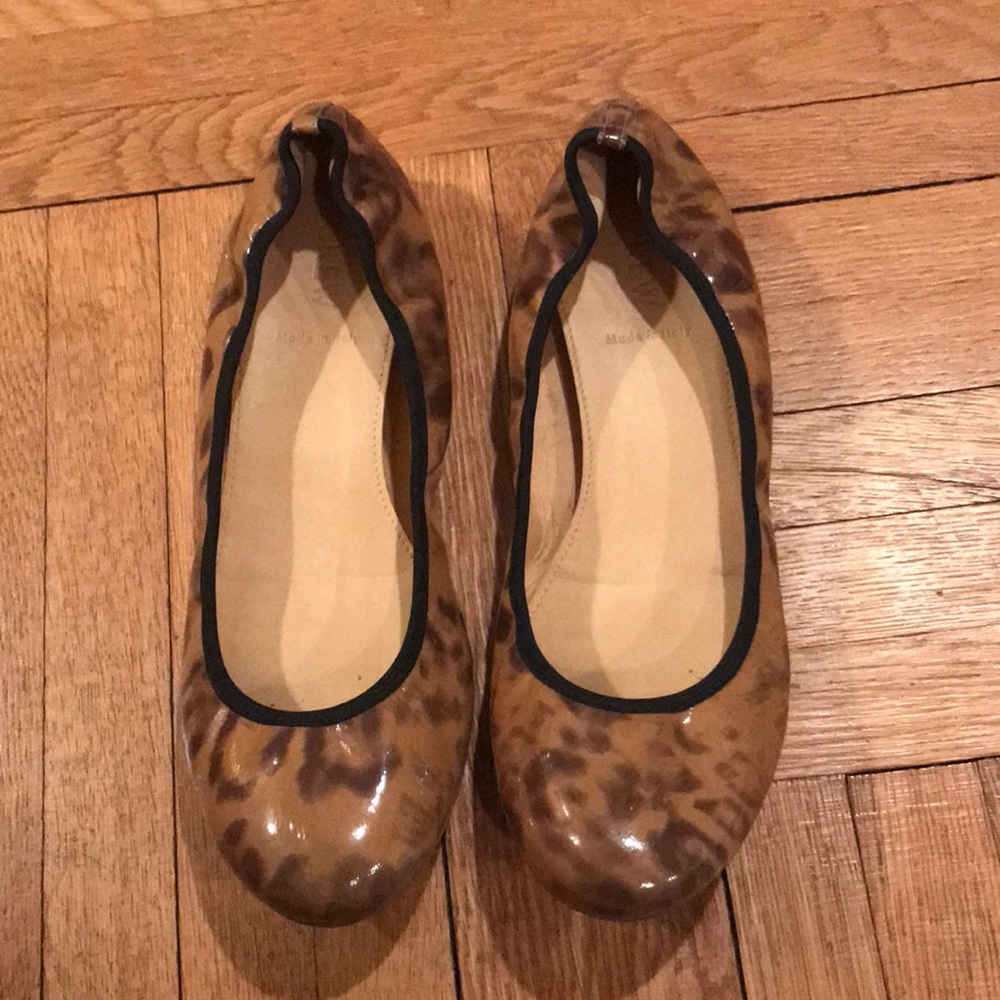 J crew leopard print flats